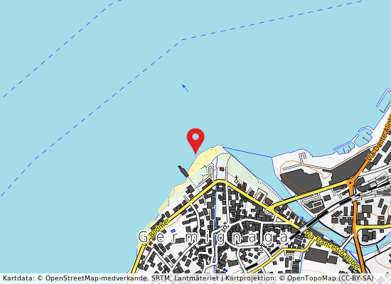 Spiaggia germignaga på kartan