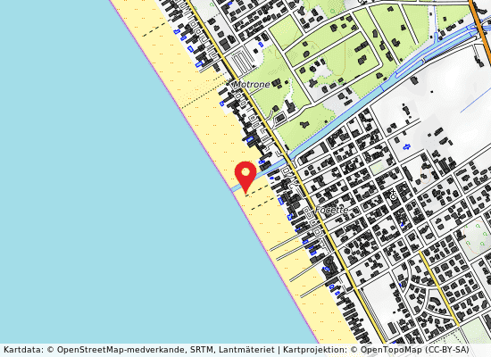 Foce fosso motrone på kartan