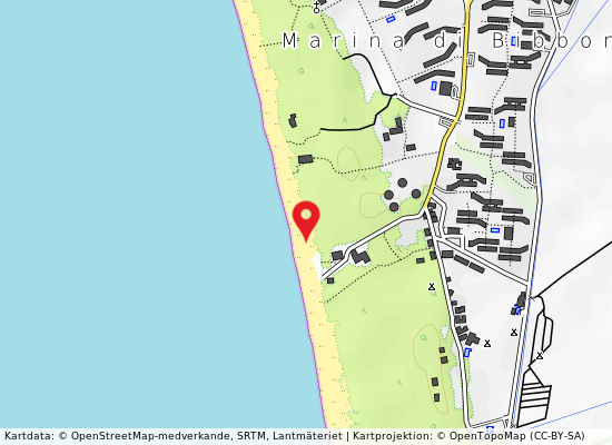 Marina di bibbona på kartan