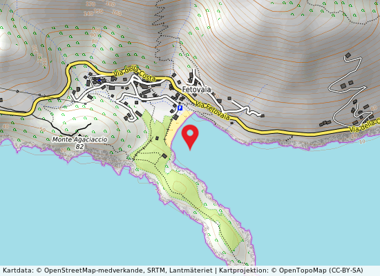 Loc. fetovaia på kartan