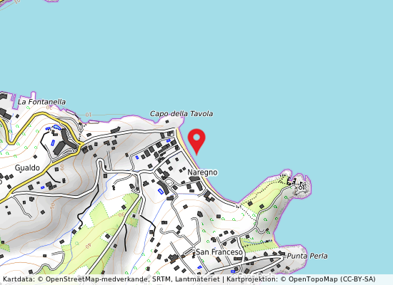 Spiaggia di naregno på kartan