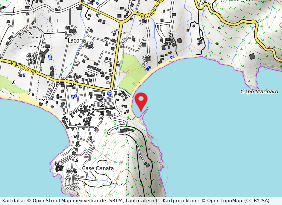 Golfo stella ovest på kartan