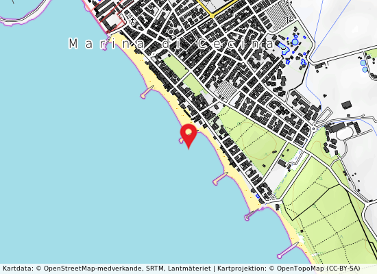 Marina di cecina på kartan