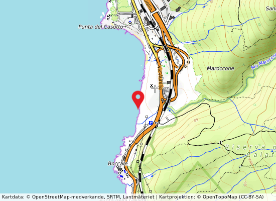 Miramare - maroccone på kartan