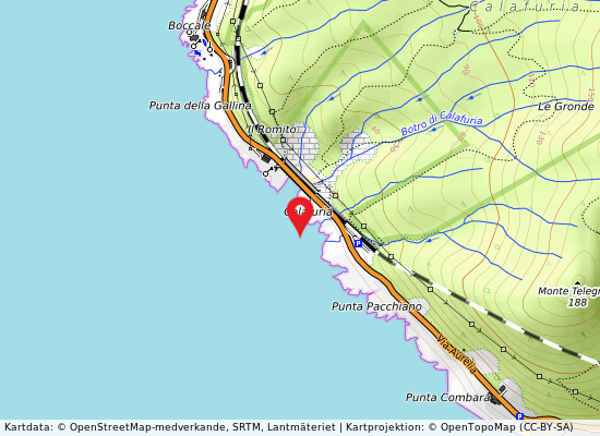 Calafuria på kartan