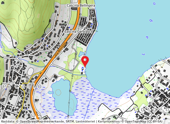 Spiaggia mercallo på kartan