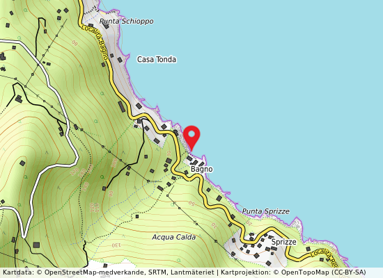 Loc. bagno på kartan