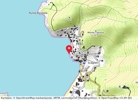 Loc. forno på kartan