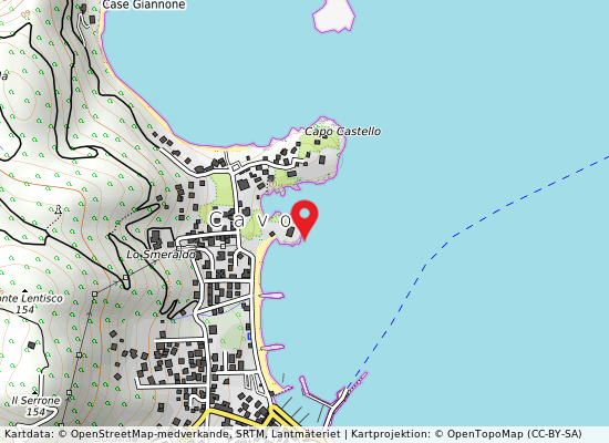 Loc. cala dell'alga på kartan