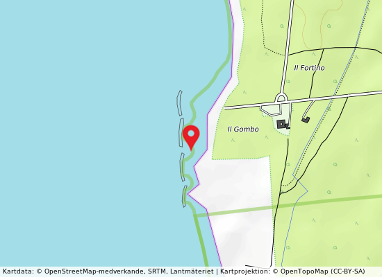 San rossore på kartan