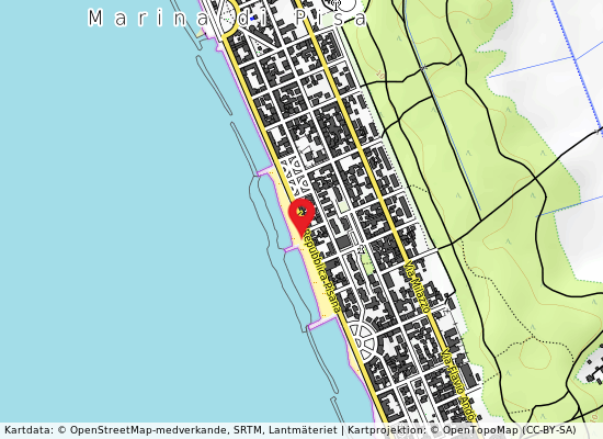 Marina pisa på kartan