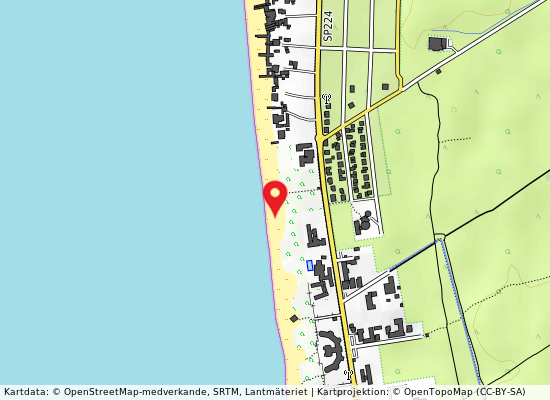 Tirrenia centro på kartan