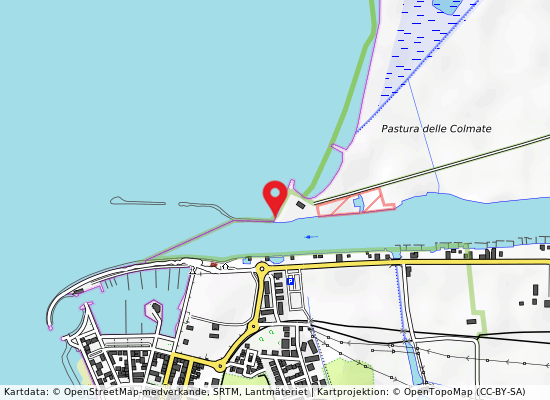 Lame delle gelosie på kartan