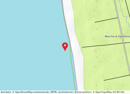 Macchia s. rossore på kartan