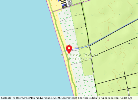 Foce bufalina på kartan