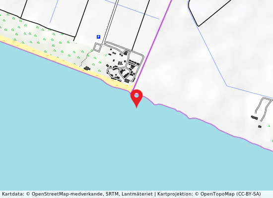 Foce fosso chiarone på kartan