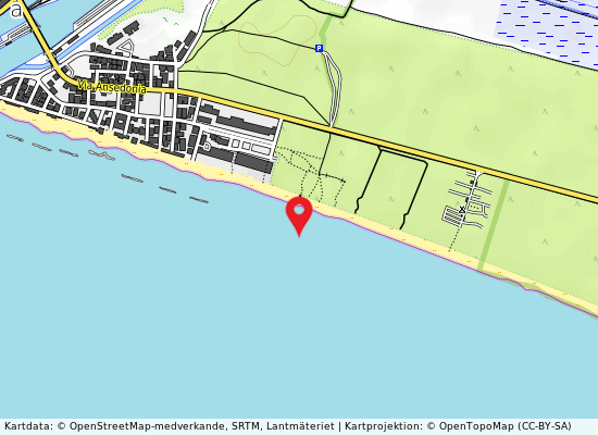 La pinetina på kartan