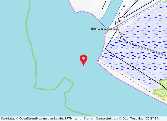 Ombrone foce på kartan