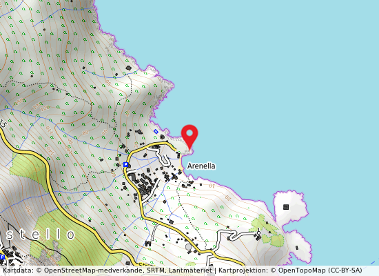 Giglio nord-est på kartan