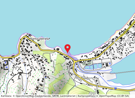 Foce canale nassa på kartan