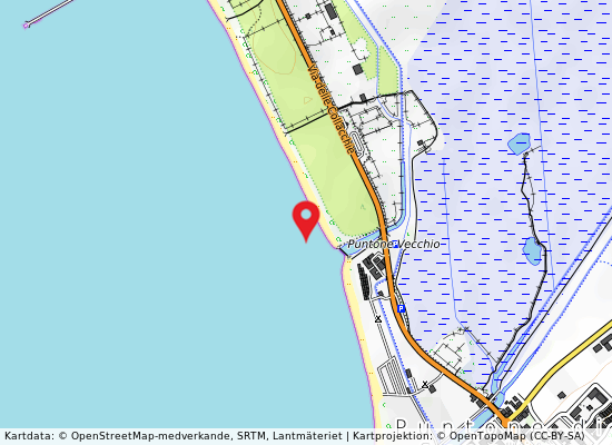 Nord emissario på kartan