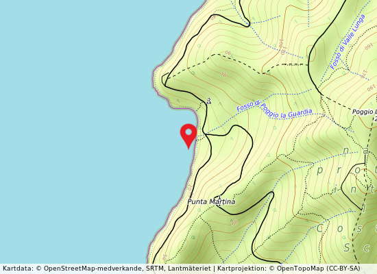 Cala francese på kartan