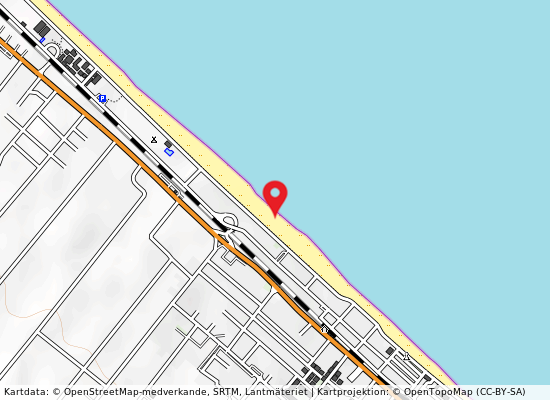 Hotel spiaggia oro på kartan