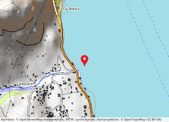 Ponte roncoroni på kartan