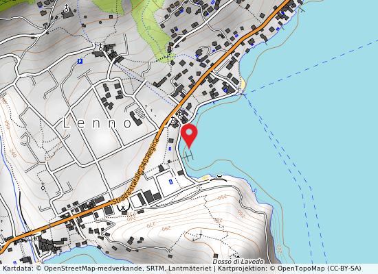 Fronte lido lenno på kartan