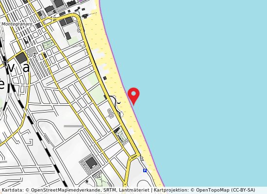 Di fronte all'ex cantiere sefa på kartan