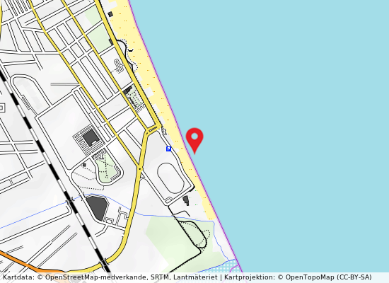 400 m nord foce fiume chienti på kartan