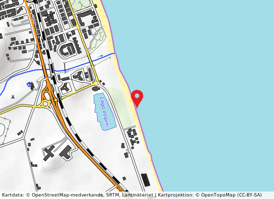 450 m sud foce fiume potenza på kartan