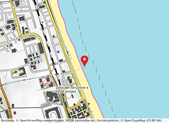 Davanti fosso acqua chiara på kartan