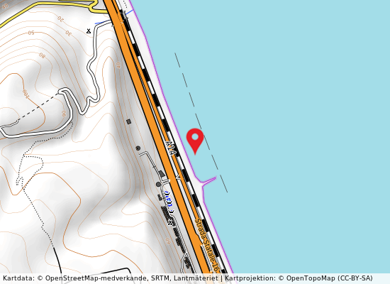 850 m sud fosso san biagio på kartan