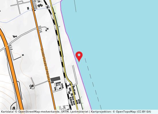 Casa bianca via riva del pescatore på kartan