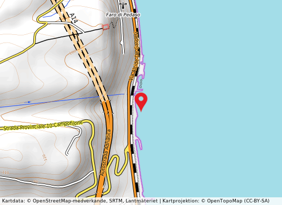 100 m sud scarico centrale enel på kartan