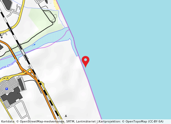 700 m sud foce fiume chienti på kartan