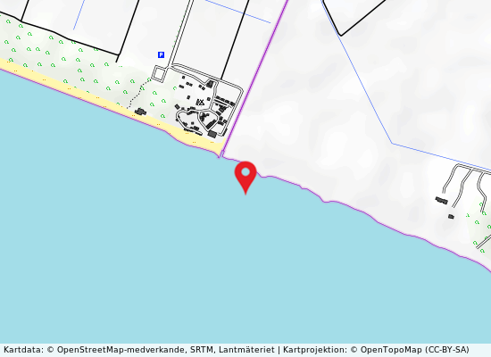 Foce fosso chiarone på kartan