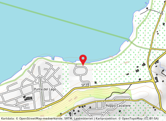 Sx punta lago på kartan