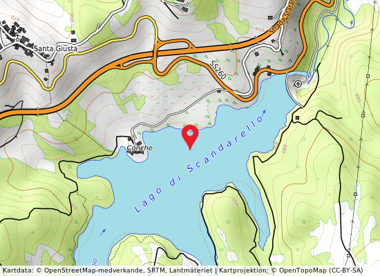 Le conche 1 på kartan