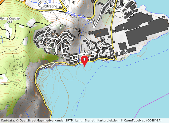 Foce borlezza på kartan