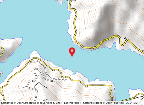 Vallesecca på kartan