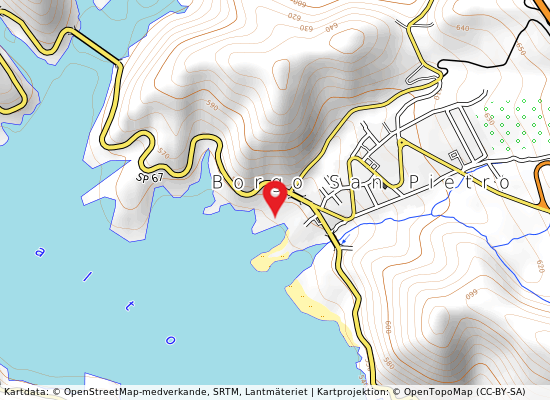 Borgo s. pietro på kartan