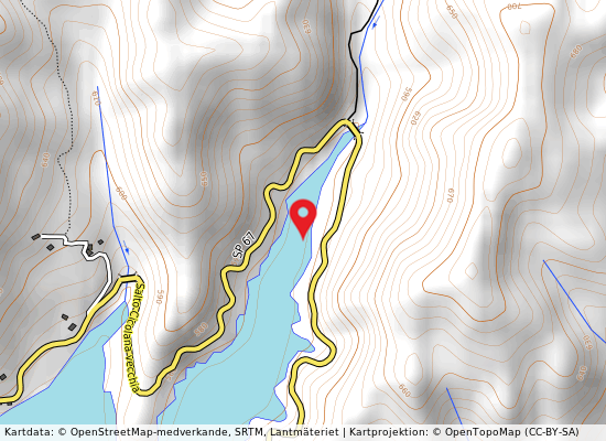 Gola fosso grande på kartan