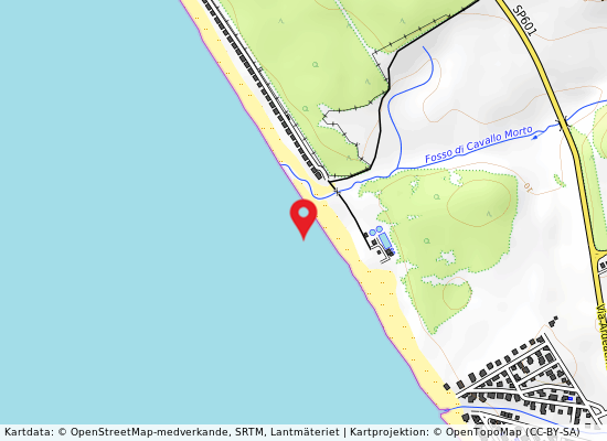 Dx cavallo morto på kartan