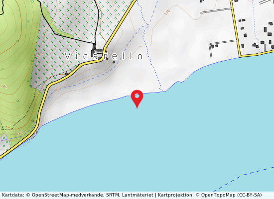 Sx vicarello på kartan