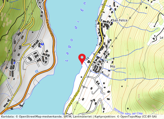 Casa del pescatore på kartan