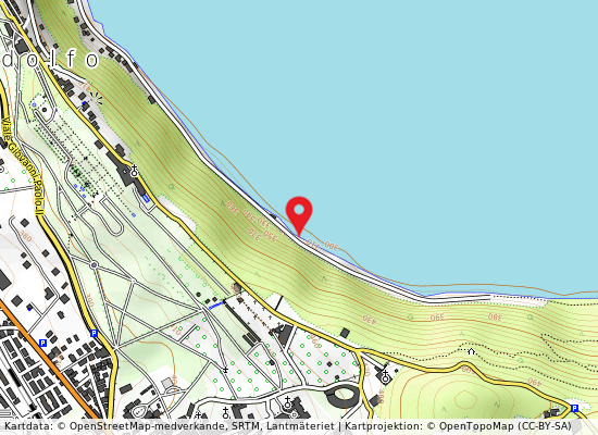 Villa pontificia på kartan