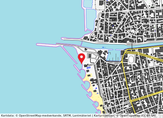 250 dx fium. piccola på kartan