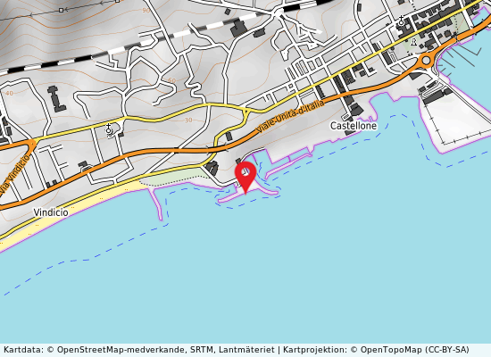 Porticciolo på kartan